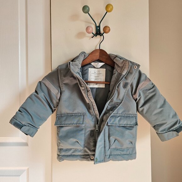 H&M Water-Resistant Padded Parka and Snow Pants with Suspenders - Picture 5 of 16